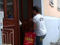 デカパイ, ブロンド, フェラチオ, エロ熟女, 熟年, 淫乱熟女, 母, 義母