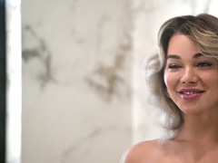 Emma fucked Cadence from her morning shower