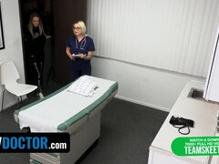 Corridas, Médico, Examen, Hembra, Enorme, Pezones, Orgasmo, Tetas