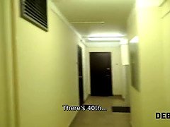 Diep in de keel, Hondjeshouding, Hd, Geld, Kut duiken, Roodharige vrouw, Russisch, Strak