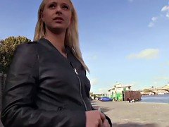 Leie, Europäisch, Pov, Öffentlich, Realität, Ablutschen