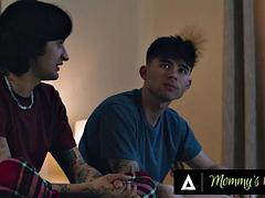 MOMMY S BOY - Stepmom Aderes Quin Gets CAUGHT FUCKING Stepson s Best Friend And Fucks Them Both!: Porn