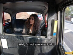 Exotic Indian Vixen Surrenders in Taxi Heat