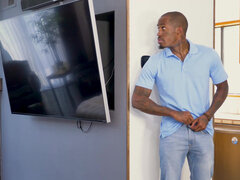 お尻, デカ尻, 茶髪の, イく瞬間, 娘, チン, ハードコア, 異人種間