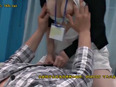 Asiatisch, Grosse titten, Arzt, Japanische massage, Krankenschwester