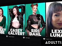 ADULT TIME - Horny MILFs REVERSE GANGBANG Tech Nerd! Syren De Mer, Alexis Malone, Linda Lan  MORE!