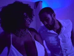 Culo grande, Verga grande, Negro, Ébano, Hd, Medias largas, Tatuaje, Trio