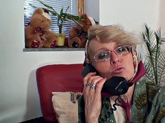 Lonely 60 years old granny pleases a stranger