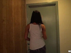 Teen in funny panties POV porn video