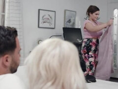 デカパイ, 茶髪の, Hd, 三人