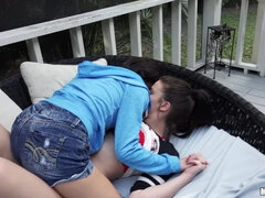 Culo, Mamada, Latina, Pequeña, Coño, Adolescente, Trio, Tetas