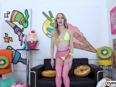 Emma Starletto gets down and dirty with a huge cock and swallows every drop