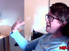 面接, デカチン, ブロンド