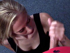 Blondine, Blasen, Spermaladung, Pov