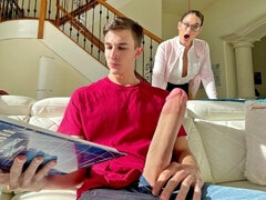 Grosse bite, Gros seins, Tir de sperme, Femelle, Mature, Maman, Orgasme, Webcam