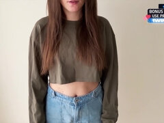 Enthousiasteling, Pijpbeurt, Bruinharig, Hondjeshouding, Pop, Sperma in gezicht, Gezichtspunt