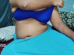 Tía, Gorda, Culo grande, Indio, Mucama, Masaje, Chupando, Paja con tetas