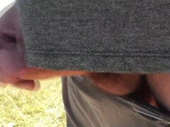 On Wild Beach Pervert Saw Beautiful Sexy Blonde Sunbathing Naked. Cock Masturbation And Cumshot. Pov