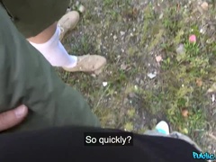 Lost dog leads to hot outdoors sex