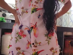 中出し, 娘, バック, 家族, インド人, キッチン, メイド, 現実