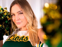 デカ尻, デカチン, デカパイ, ブロンド, フェラチオ, チアリーダー, バック, 軟体