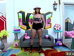 Grosser arsch, Grosser schwanz, Besamung, Hd, Masturbation, Rotschopf, Arsch lecken, Spielzeuge