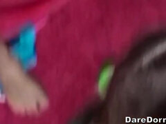 Rubia, Morena, Universidad, Grupo, Lesbiana, Lamidas, Fiesta, Juguetes