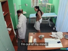 Cul, Noire, Sucer une bite, Médecin, Léchez, Bureau, Chatte, Uniforme