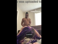 Destitute Purple-Haired Babe Receives Rough Penetration and Cums Hard