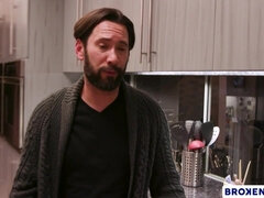 Latina Thick Babe Ella Knox Rides Her Stepdad - Step fantasy hardcore with cum on tits