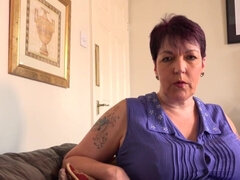 British, Brunette, Hd, Mom, Redhead, Short hair, Solo, Stepmom