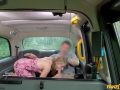 Today I picked up a beautiful woman named Adriana Sweetblonde. The sexy Euro told me she didn’t have enough cash on her to pay the fare, so I sugges