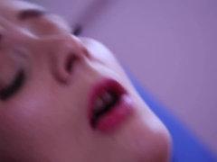 Dormitorio, Morena, Hembra, Masturbación, Bragas, Coño, Pelirrojo, Solo