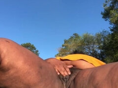 Backyard Morning Meditation With Mommys Pussy!