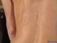 Anaal, Blond, Pijpbeurt, Rondborstig, Sperma, Handbeurt, Masseren, Olie