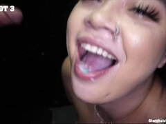 MILF Summer and Teen Maya cum swallowing