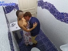 素人, イギリス人, 自家製, 公共, ティーン, トイレ