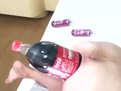 Flasche, Dildo, Extrem, Faustfick, Klaffend, Latina, Orgasmus, Spielzeuge