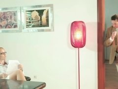 Clit, Dick, Lingerie, Milf, Natural tits, Office, Pussy, Shoes