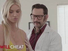 Hot MILF Pornstar Rachael Cavalli Asks Her Doctor For A Full Exam And A Happy Ending - BWC hardcore