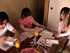 Novia, Grupo, Japonés, Lencería, Coleta, Adolescente