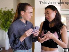 Petite Asian Star Kimmy Kimm in Taboo Lesbian Action with Alexis Tae