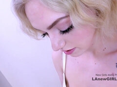 Blondine, Süss, Schwanz, Aufs gesicht abspritzen, Orgasmus, Pov, Ablutschen, Jungendliche (18+)