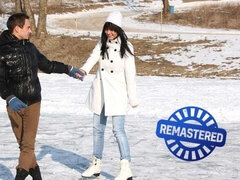 18, デカ尻, デカチン, デカパイ, フェラチオ, 茶髪の, ジーンズ, ティーン