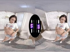 3d, 茶髪の, 女, オーガズム, オマンコ, 現実, 一人, ティーン
