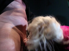 デカパイ, ブロンド, フェラチオ, 顔射, ハードコア, Hd, ヒール, ラフ