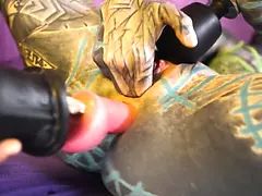 Cute tattoo lesbian sex with Anuskatzz and Serpienta