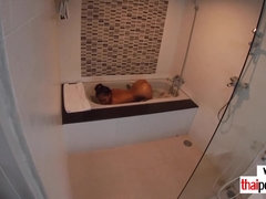 Thai girlfriend with small tits ass fucked by boyfriend