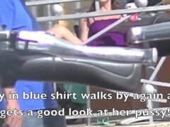 素人, 茶髪の, 露出狂, 淫乱熟女, アウトドア, オマンコ, のぞき, 妻