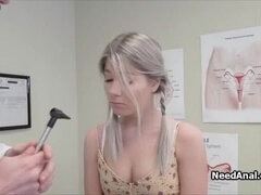 Blonde Teen Vienna Rose Gets Anal Exam & Lollipop BJ in Doctor Outfit